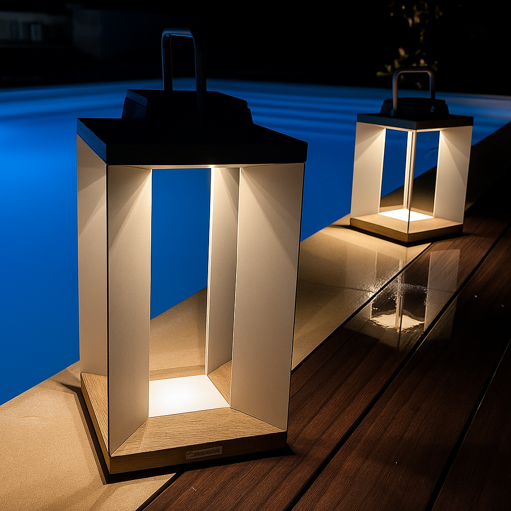 SolLumina | Lampada da Giardino Solare – Acciaio Inossidabile – Illuminazione Esterna a LED – Design Moderno – Luce Calda – 2 Formati