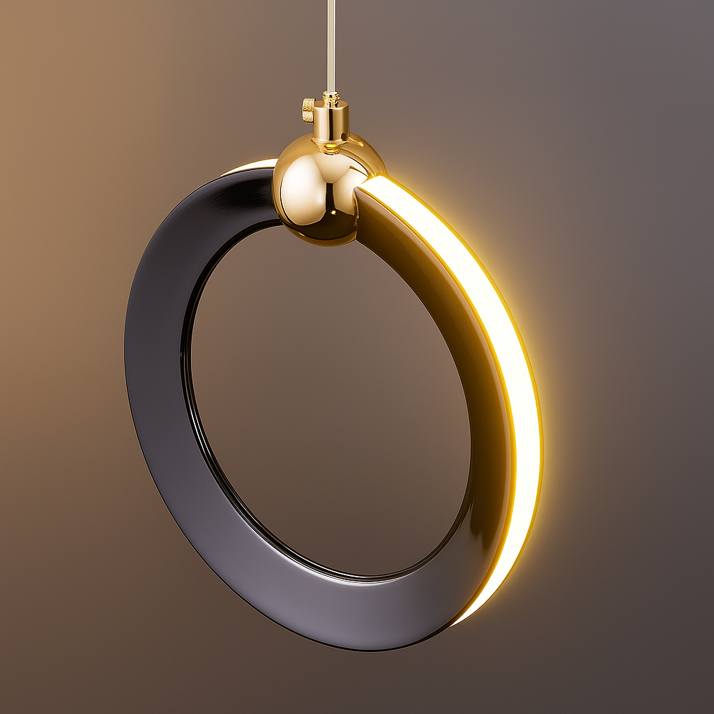 KhaatemLuce – Futuristische LED Hanglamp met Meerdere Ringen – Verstelbare Hoogte – Modern Design