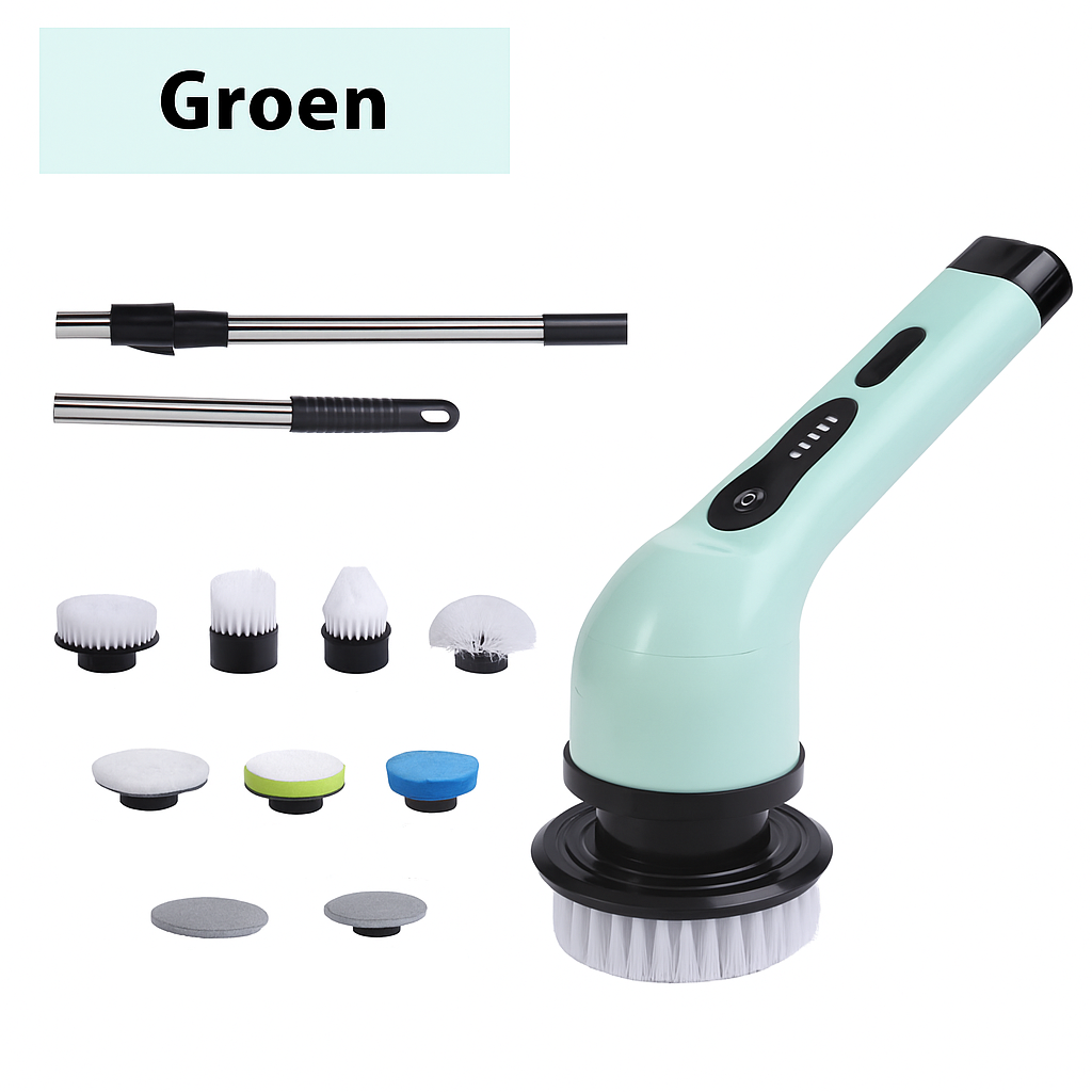 SpinMopX™ – Elektrische Reinigingsborstel met Display (9-in-1)