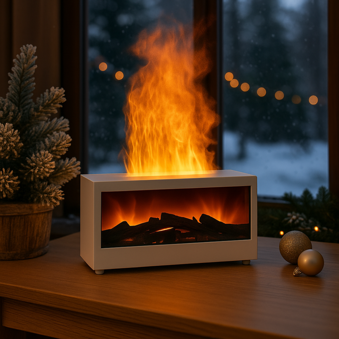FlameFuse™ | Luksusowy nawilżacz powietrza z efektem płomienia