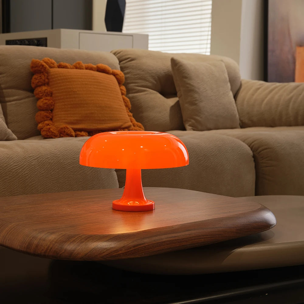 GlowShroom | Retro Mushroom Tafellamp – Oranje