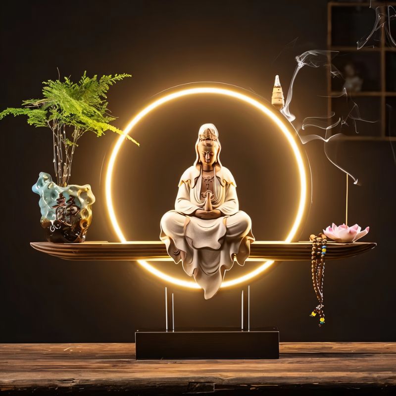 ZenGlow – Lampa stołowa i kadzielnica w jednym | Oświetlenie LED