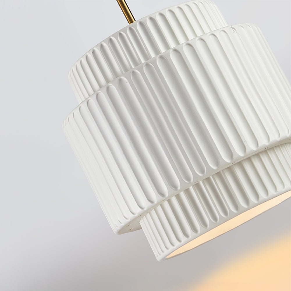 Nordycka lampa wisząca z warstwą kremową w stylu ceramicznym