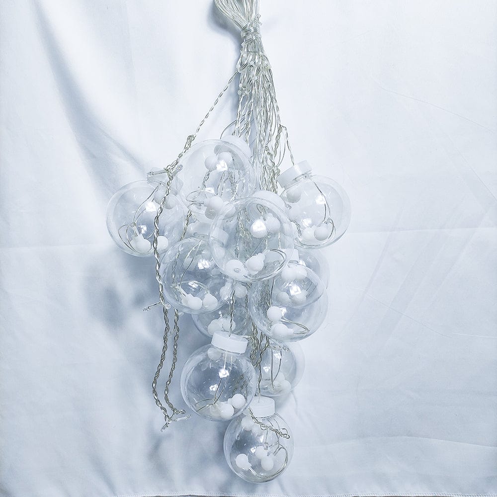 LED Feeën Tuinlampjes met Gloeibollen – 12x Ø8 cm – Warm Wit of Multicolor – IP44