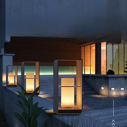 Lampa tarasowa zasilana energią słoneczną