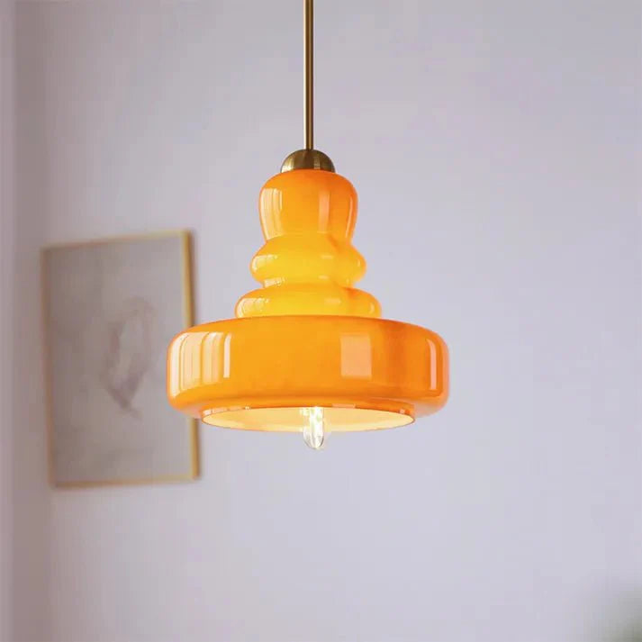 FormaLume | Lampada da soffitto in vetro Bauhaus elegantemente sagomata