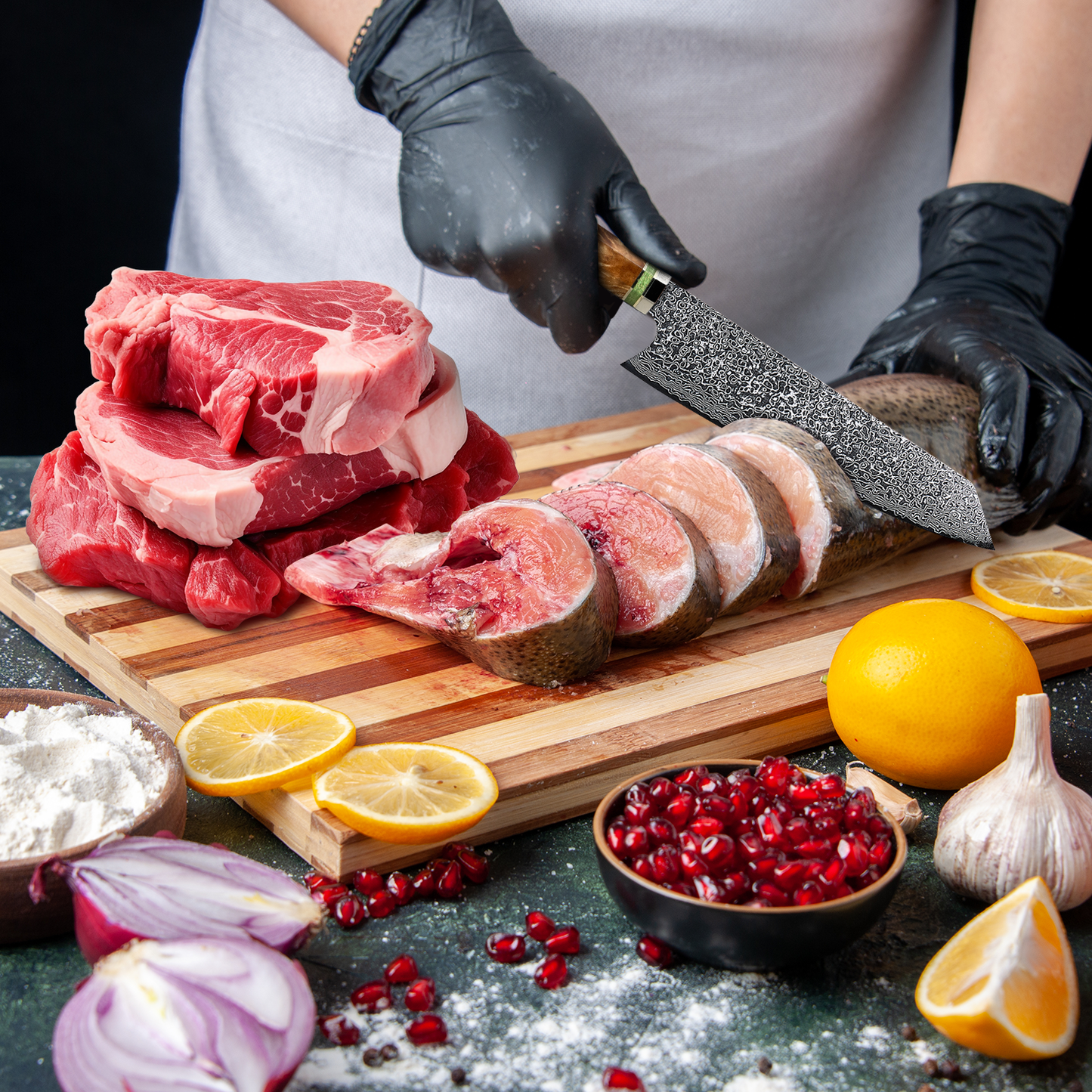 SmaragdMes - Japoński nóż kuchenny