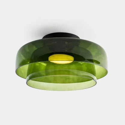GlassLuxe Moderne Plafondlamp | Glazen Plafondlamp met Warme LED voor Woonkamer of Slaapkamer