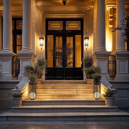 Nova GardenGlow | Solar Tafellamp met Bloempot – LED Buitenlamp – Roestvrij & Weerbestendig – Moderne Tuinverlichting