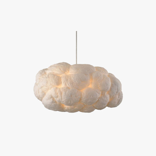 CloudNova - Designer Wolken LED Hanglamp Wit PVC/Katoen