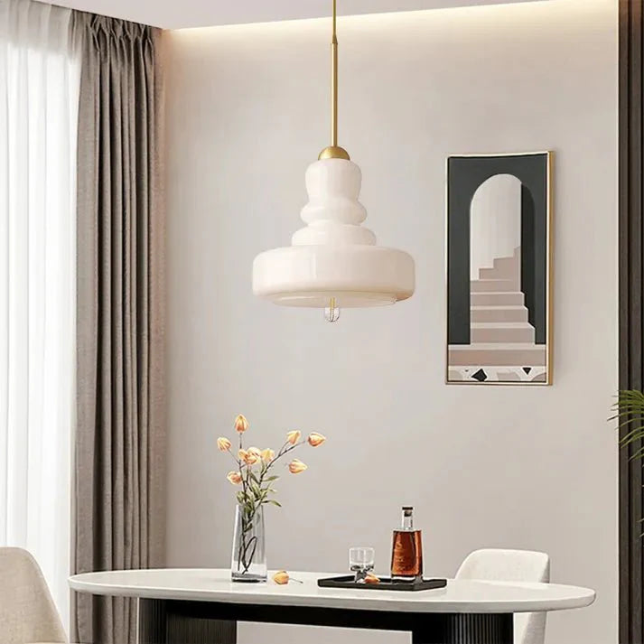 FormaLume | Lampada da soffitto in vetro Bauhaus elegantemente sagomata