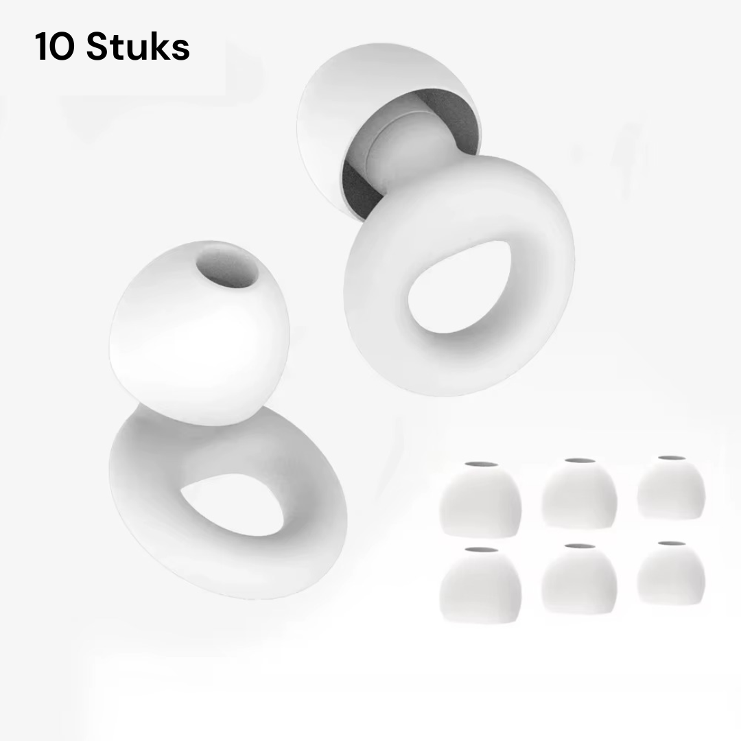 ZenSilence™ | Silikonowe zatyczki do uszu do snu, pracy i pływania (4 rozmiary)