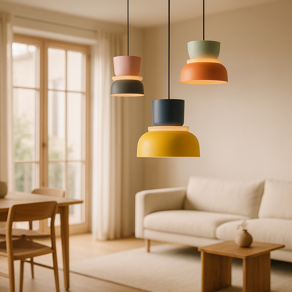 LuminaGlow | Scandinavisch Macaron Design | Meerkleurig | Ø25 cm