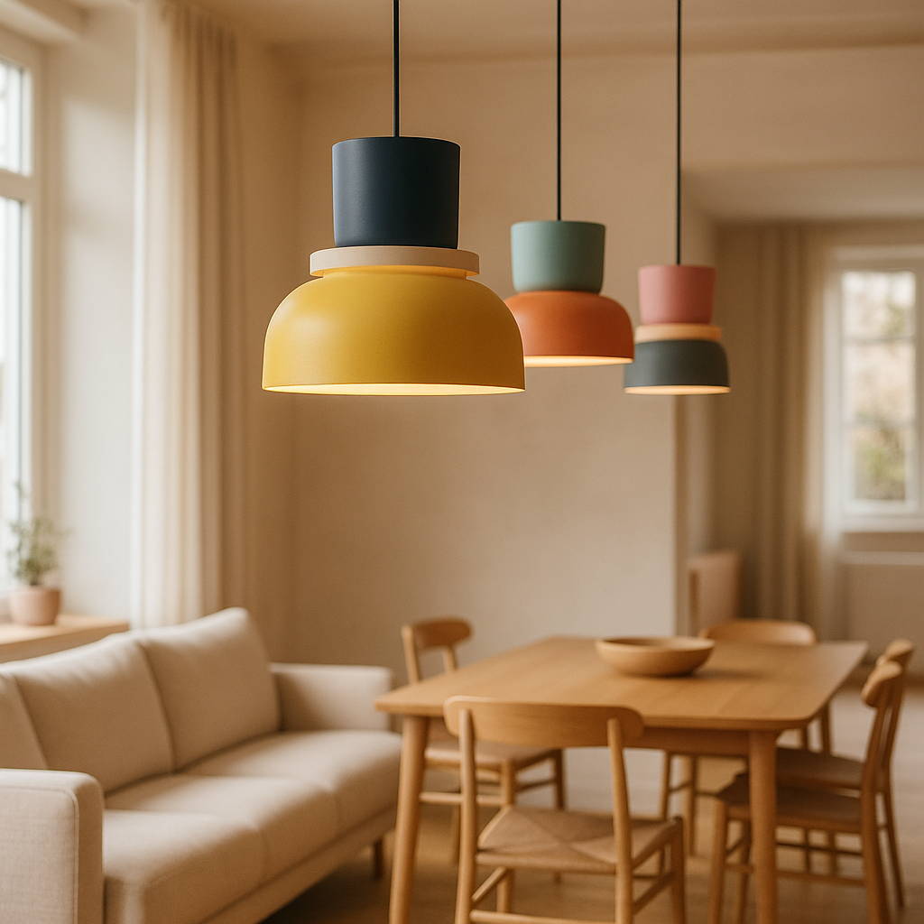 LuminaGlow | Scandinavisch Macaron Design | Meerkleurig | Ø25 cm