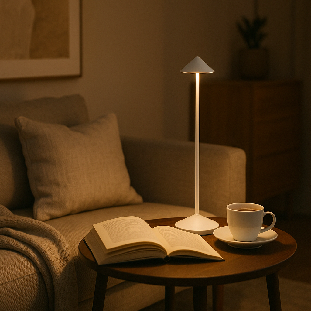 Lumelair | Minimalistische LED Tafellamp - Waterdichte & Dimbare Snoerloze Verlichting