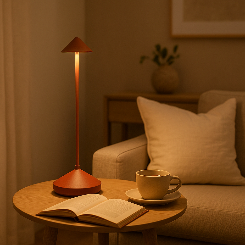 Lumelair | Minimalistische LED Tafellamp - Waterdichte & Dimbare Snoerloze Verlichting