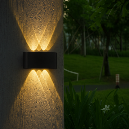 Rayzaar | Minimalistische LED Wandlamp met Op- & Neerlicht | IP65 Waterdicht voor Binnen & Buiten