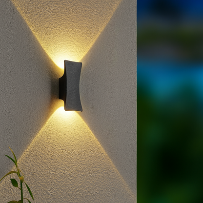 STRALO – LED Buiten Wandlamp | Ovaal of Rechthoek | IP65 | Warm Wit | 6W Geïntegreerde LED