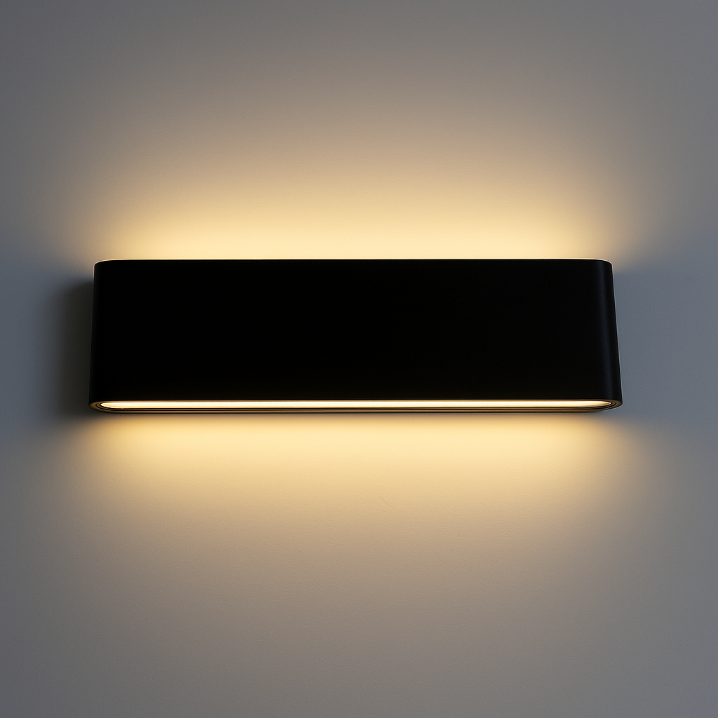 Sunzo | Wandlamp voor Binnen – Waterdicht Aluminium – Scandinavisch Design met Grijs Glas – Voor Gang, Slaapkamer & Hal