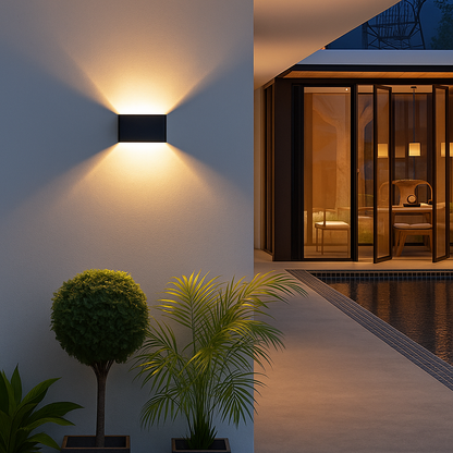 Sunzo | Wandlamp voor Binnen – Waterdicht Aluminium – Scandinavisch Design met Grijs Glas – Voor Gang, Slaapkamer & Hal