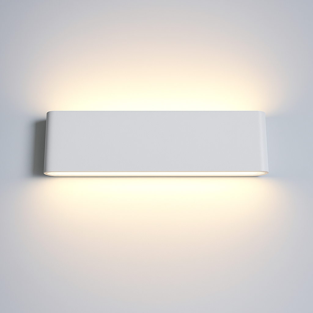 Sunzo | Wandlamp voor Binnen – Waterdicht Aluminium – Scandinavisch Design met Grijs Glas – Voor Gang, Slaapkamer & Hal