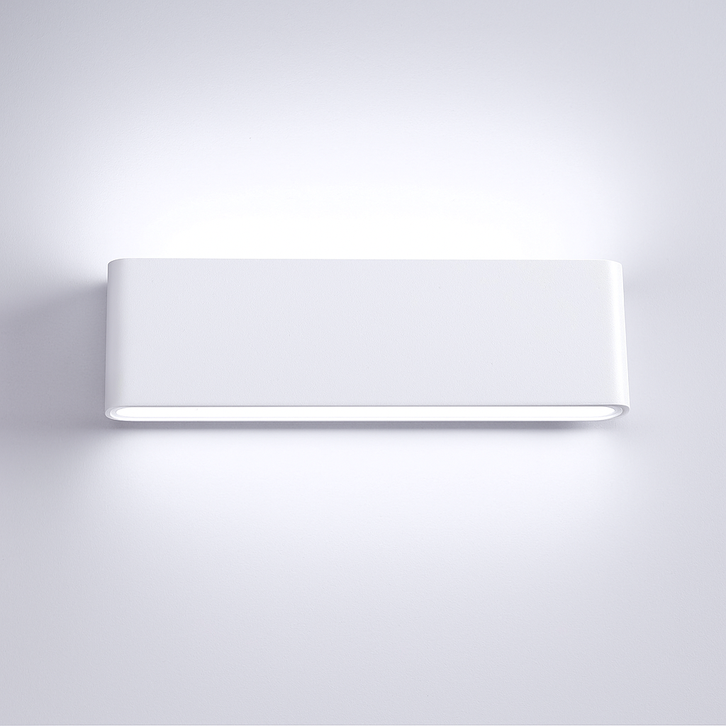 Sunzo | Wandlamp voor Binnen – Waterdicht Aluminium – Scandinavisch Design met Grijs Glas – Voor Gang, Slaapkamer & Hal