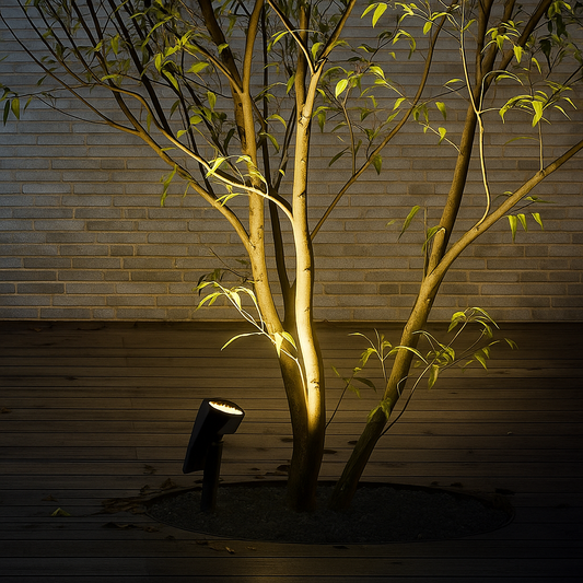 SolarGlow | Verstelbare LED Zonne-Spotlamp – Waterdicht – 12 Uur Verlichting – Warm Wit of RGB – IP65 – Voor Tuin & Gazon