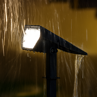 SolarGlow | Verstelbare LED Zonne-Spotlamp – Waterdicht – 12 Uur Verlichting – Warm Wit of RGB – IP65 – Voor Tuin & Gazon