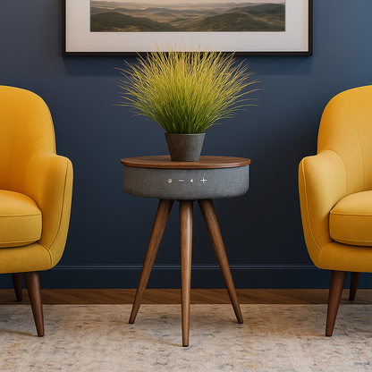 AurisTable | Bluetooth Speaker Bijzettafel – 360° Geluid – Modern & Compact Design – Draadloos