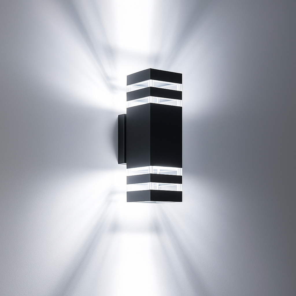 TORCHA | Lampada da parete moderna – Alluminio impermeabile – Design di Johnathen Wooley – Per interno ed esterno