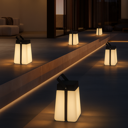 SAVANNIA | Solar Buitenlamp – LED Tuinlamp in Scandinavische Stijl – Weerbestendig – Zwart Mat Aluminium – Nordic Design