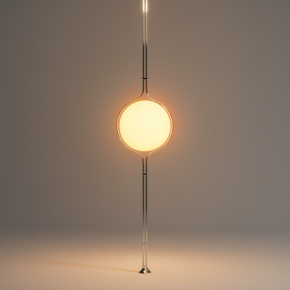 ZuruLume – Design Staande Plafondlamp – Verstelbare Hoogte – Acryl & Metaal – Moderne Sfeerverlichting