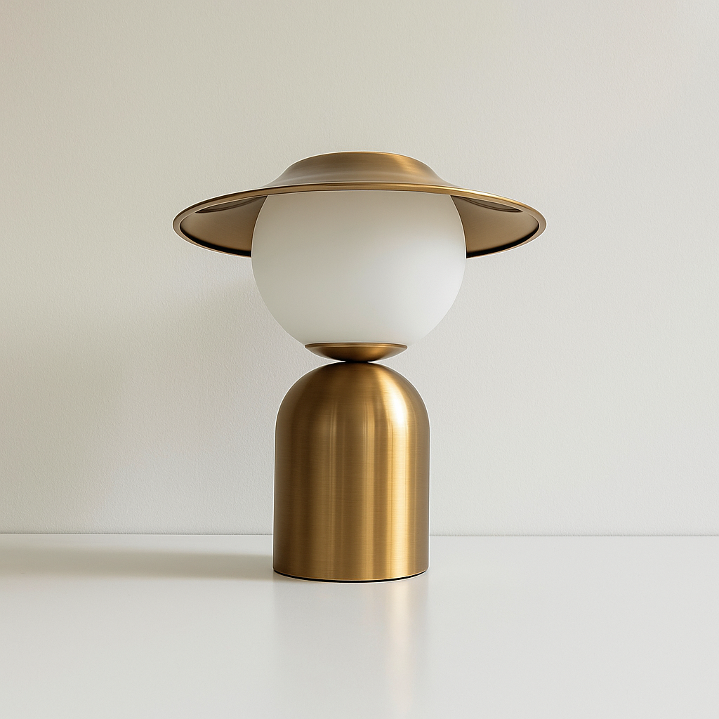 Moctal Lampada da Tavolo | Design Minimalista con Illuminazione LED per Camera da Letto o Soggiorno