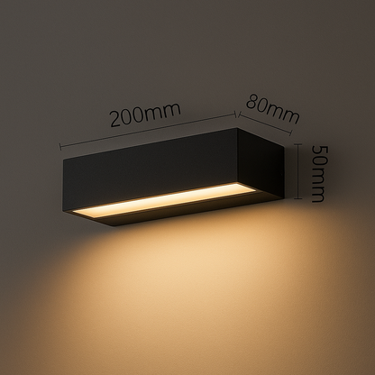 Lumistra | LED Wandlamp voor Binnen & Buiten – IP65 Waterdicht – Zwart/Wit – 20/30/50 cm – Warm/Natuurlijk/Koud Licht