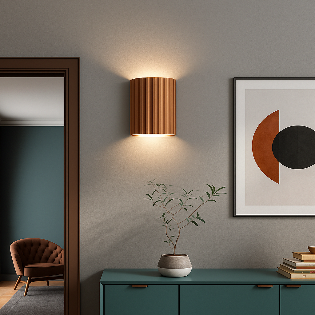 ArtiGlow Wandlamp | Moderne Kunsthars Wandverlichting met LED – 14 x 8 x 16,5 cm