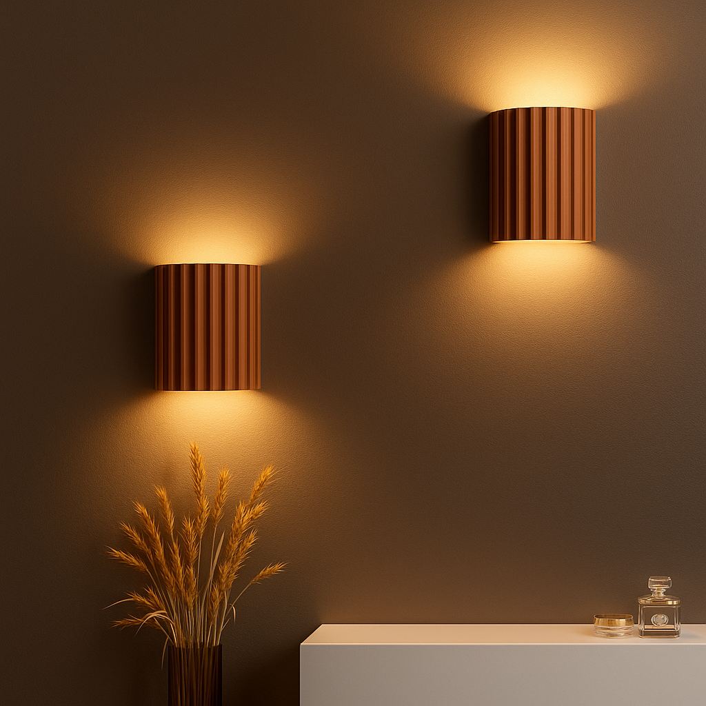 ArtiGlow Wandlamp | Moderne Kunsthars Wandverlichting met LED – 14 x 8 x 16,5 cm