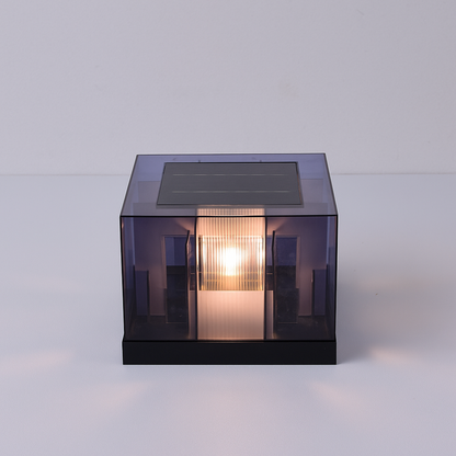 LumaBloc | Solar Buitenlamp op Sokkel – IP65 – Stijlvol & Weerbestendig – E27 LED