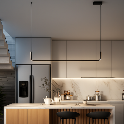 Lumivault | Moderne Hanglamp – Zwart of Goud – Dimbare LED – Voor Eettafel of Keuken