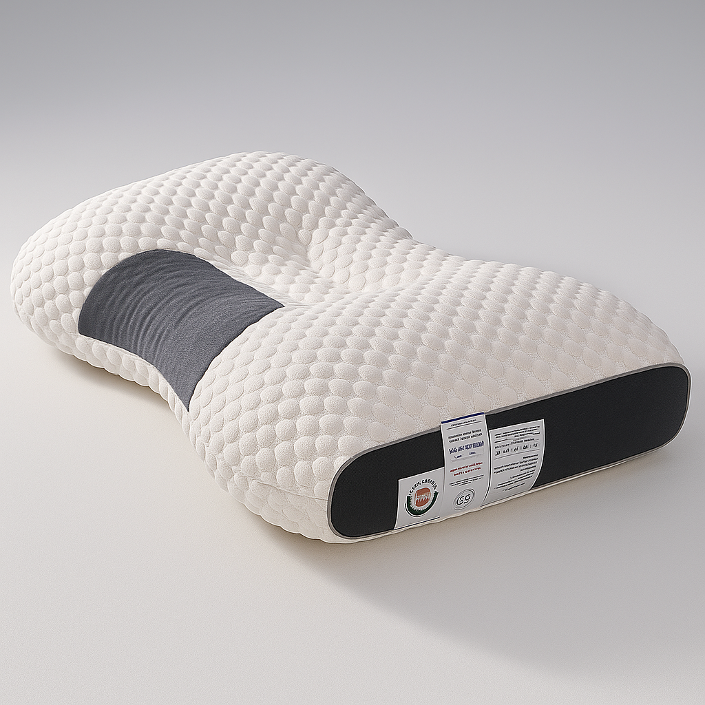 NeckAlign Pro | Orthopedisch & Ergonomisch Hoofdkussen – Met Massagewerking – Soja Vezel – Ademend & Drukverlagend