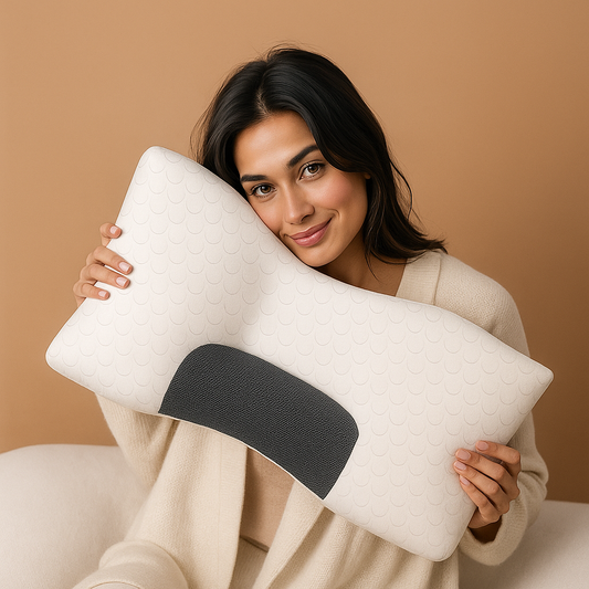 NeckAlign Pro | Orthopedisch & Ergonomisch Hoofdkussen – Met Massagewerking – Soja Vezel – Ademend & Drukverlagend