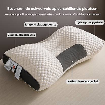 NeckAlign Pro | Orthopedisch & Ergonomisch Hoofdkussen – Met Massagewerking – Soja Vezel – Ademend & Drukverlagend