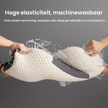 NeckAlign Pro | Orthopedisch & Ergonomisch Hoofdkussen – Met Massagewerking – Soja Vezel – Ademend & Drukverlagend