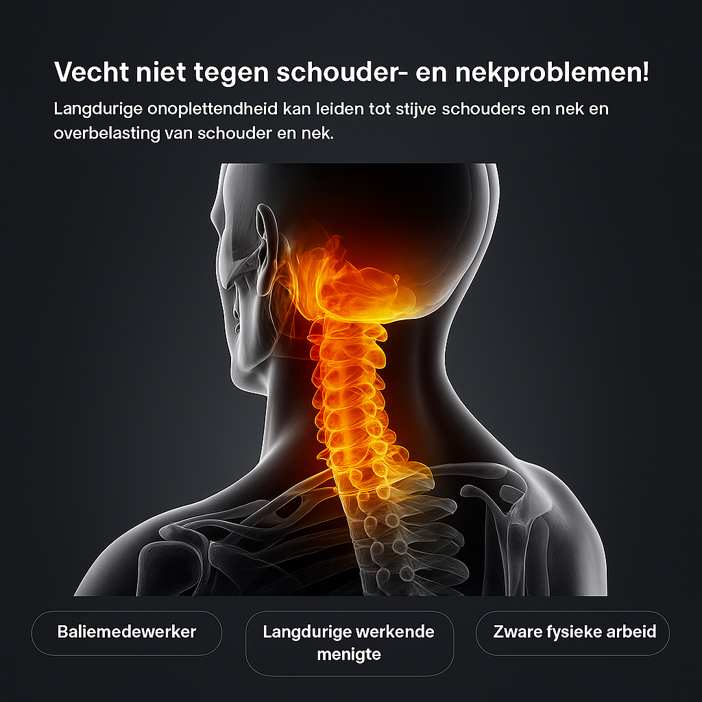 NeckAlign Pro | Orthopedisch & Ergonomisch Hoofdkussen – Met Massagewerking – Soja Vezel – Ademend & Drukverlagend
