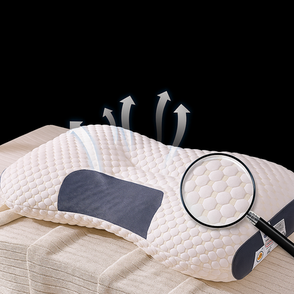 NeckAlign Pro | Orthopedisch & Ergonomisch Hoofdkussen – Met Massagewerking – Soja Vezel – Ademend & Drukverlagend