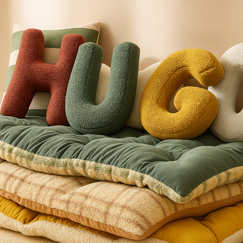 LettraLuxe | Fluwelen Letterkussen – A t/m Z