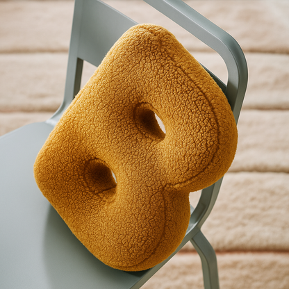 LettraLuxe | Fluwelen Letterkussen – A t/m Z