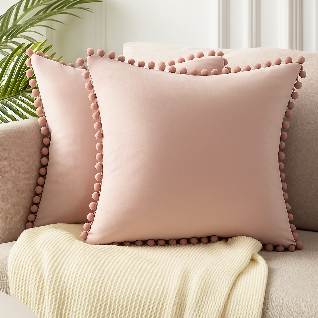 Zola | Scandinavische Kussenhoes – 45x45 cm – Natuurlijke Look