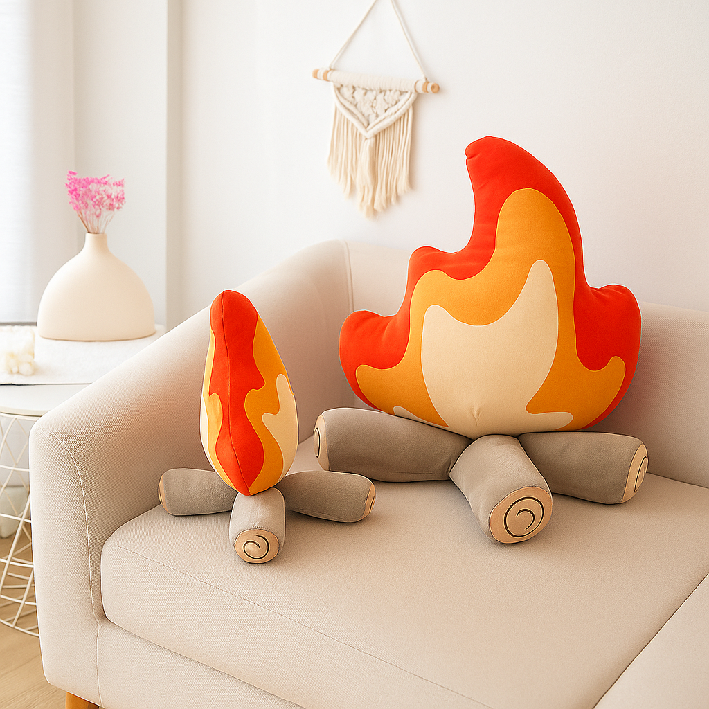 Mirox | Vuurkussen van Pluche – Zacht & Sfeervol – 2 Maten