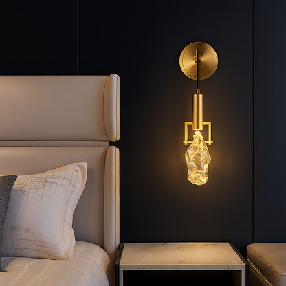 Auréla – Kristallen Wandlamp met Gouden Accent | Luxe LED Verlichting