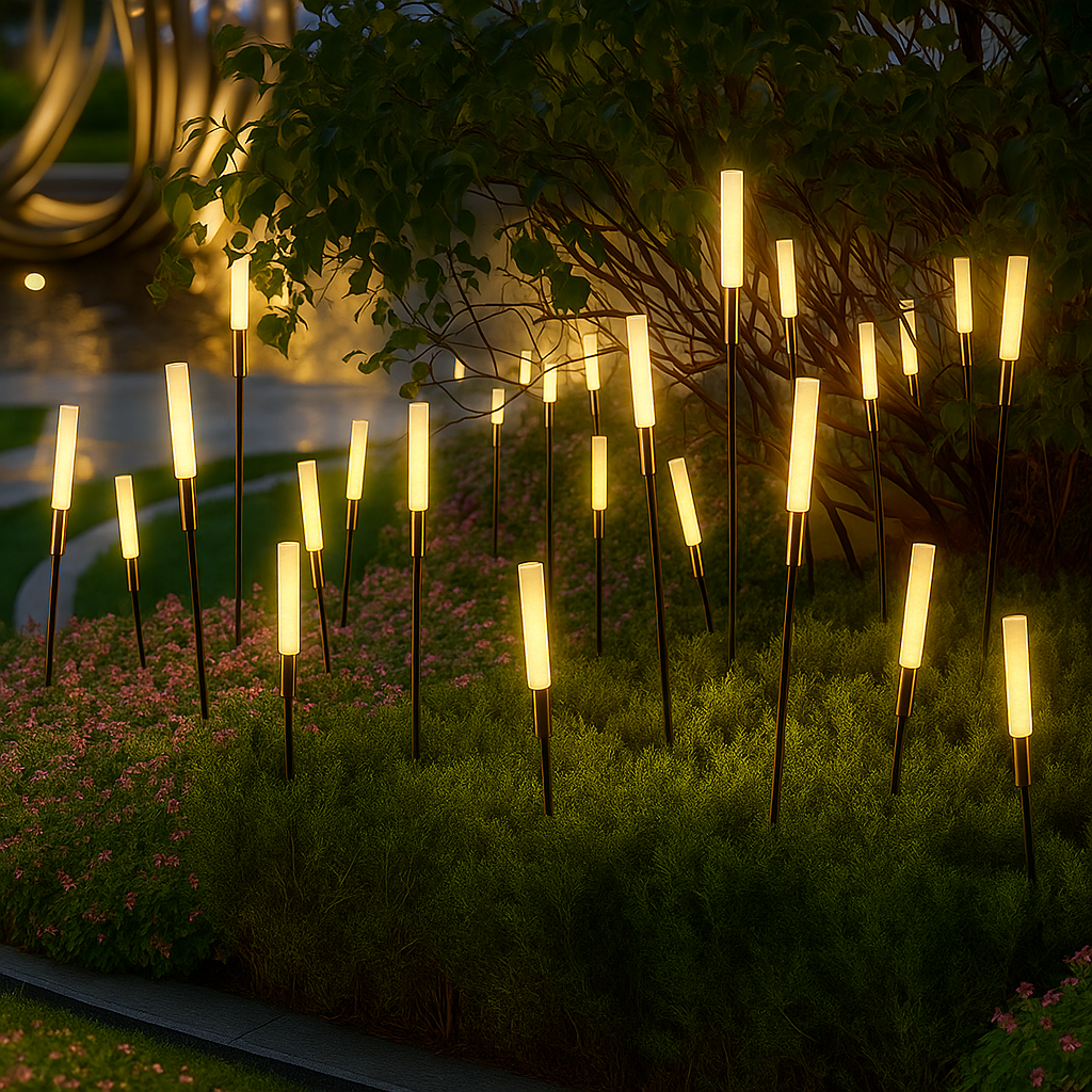 SolarReed – Lampada da Esterno a Forma di Canna Alimentata a Energia Solare